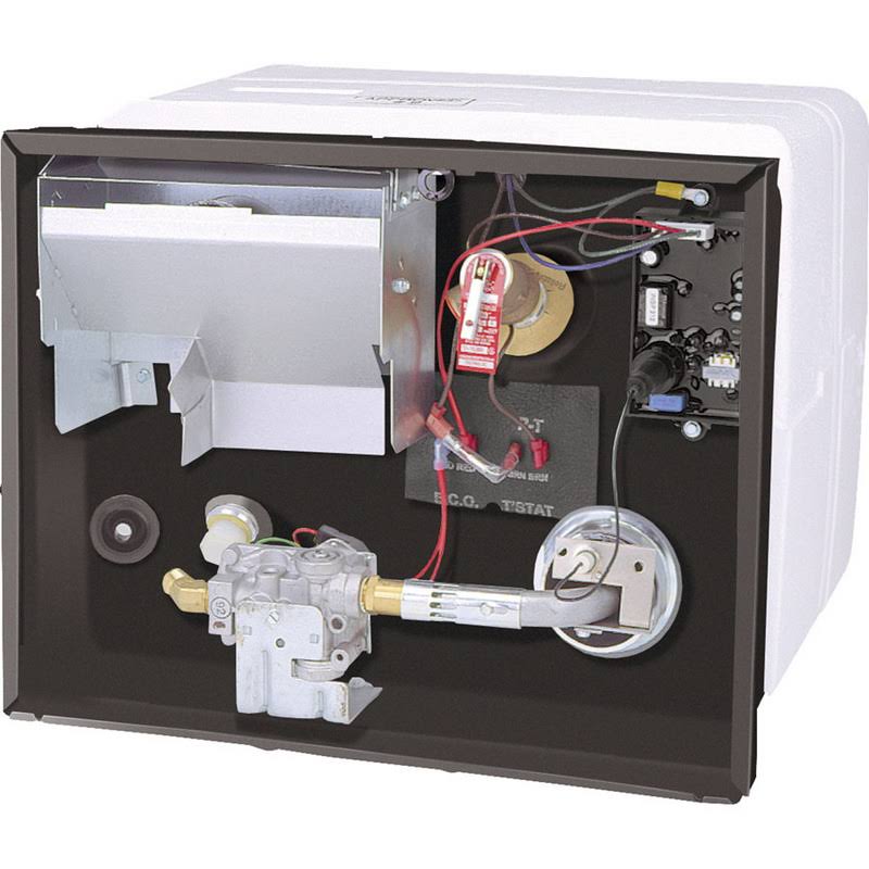 Atwood G6A-8E 6-Gallon Gas Water Heater, U-Tube Design, Polar White, for RVs & Motorhomes