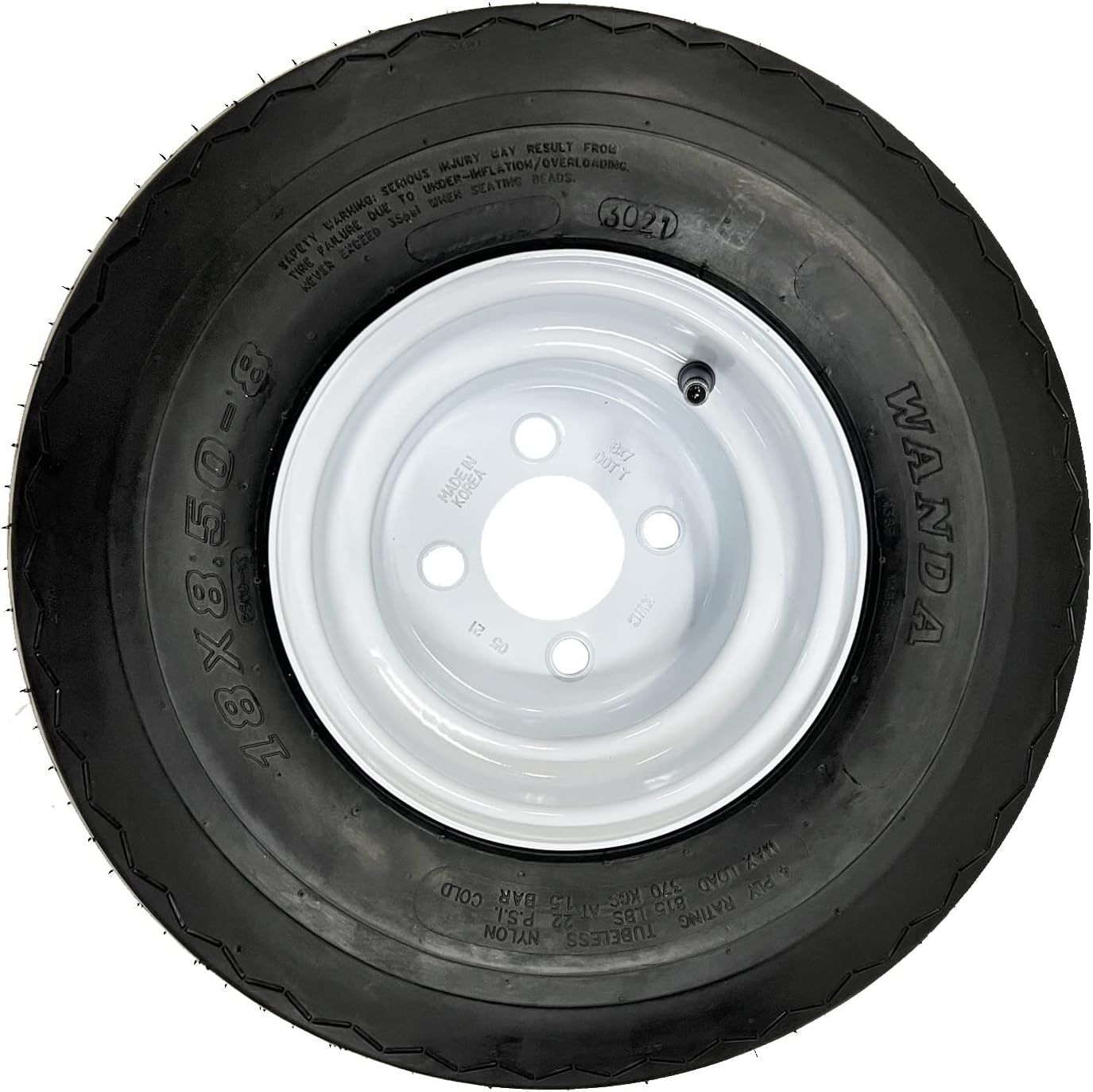 eCustomRim Golf Cart Wheels & Tires Combo 18x8.50-8 Set of 4 for Club Car EZGO Cushman - DOT Approved, Turf Safe