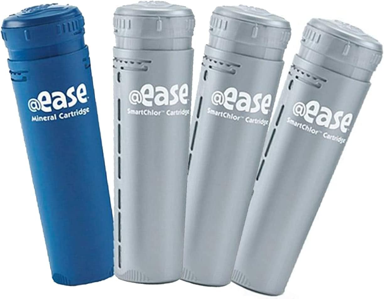 FROG @Ease Mineral & SmartChlor Hot Tub Sanitizer Cartridges for Marquis, Caldera, Artesian Spas - CYA Free, Up to 600 Gallons