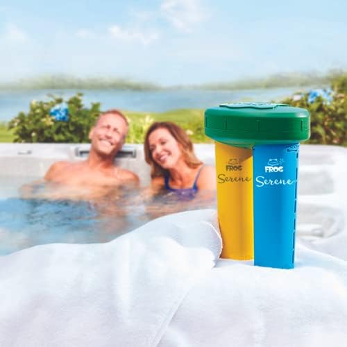 FROG Serene Hot Tub Sanitizer Cartridge Set with 4 Bromine Cartridges and Mineral Cartridge for 600 Gallons