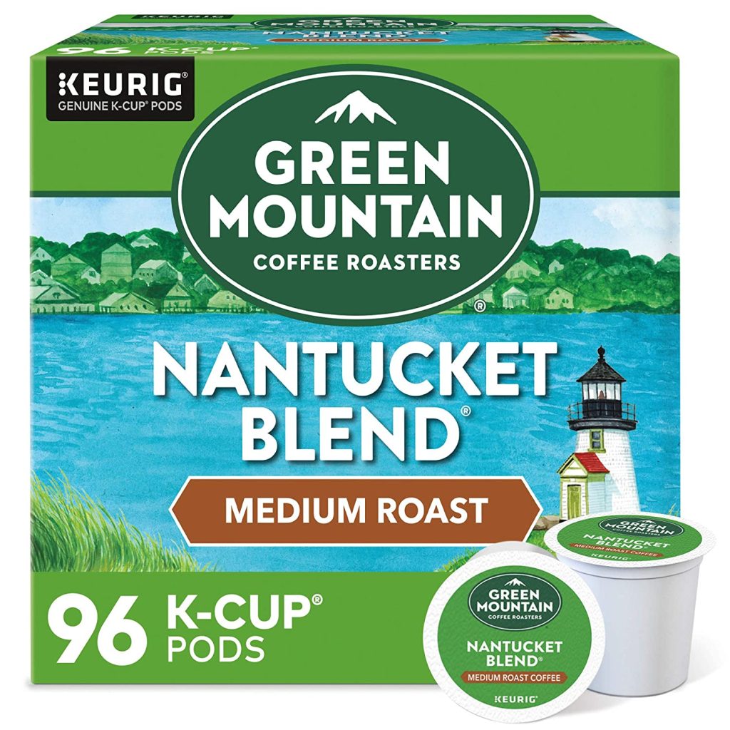 Green Mountain Coffee Roasters Nantucket Blend Medium Roast K-Cup Pods, 96 Count