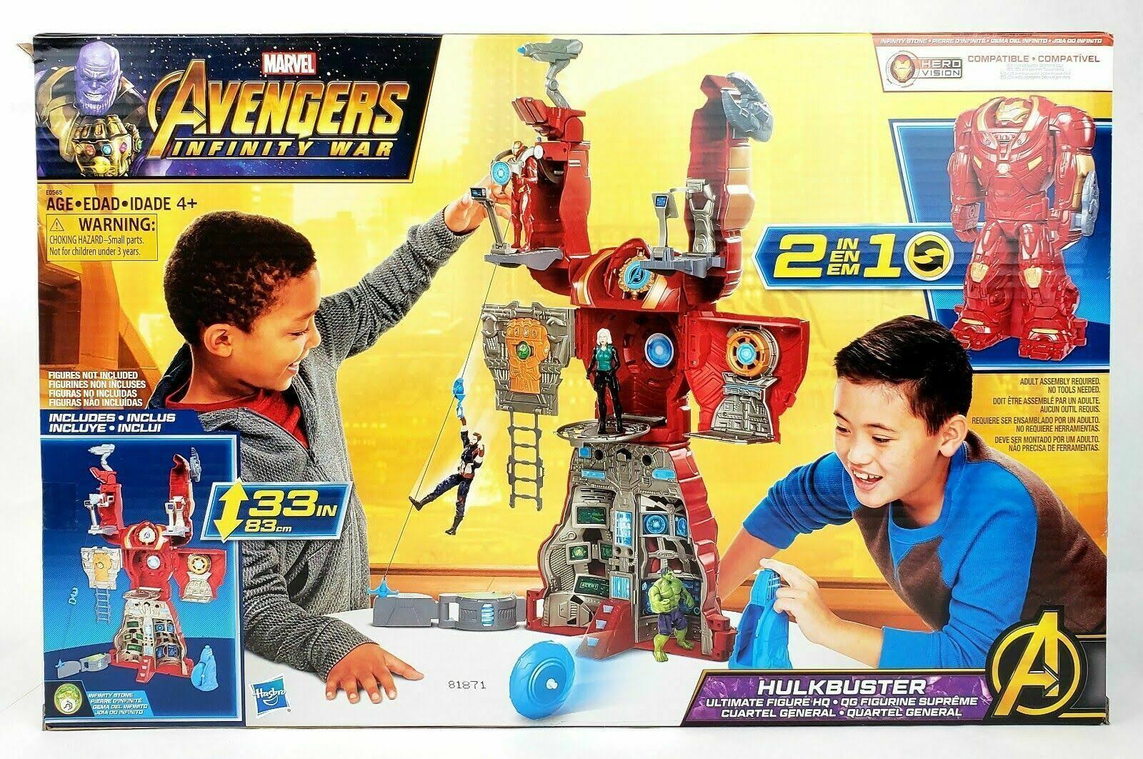 Hasbro Marvel Avengers Infinity War Hulkbuster HQ Playset with Target Tower & Roto-Blade Launcher