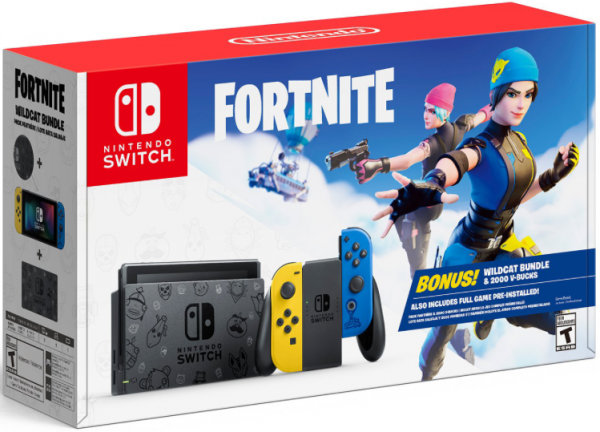 Nintendo Switch Console Fortnite Wildcat Bundle Edition - Includes Exclusive Joy-Cons & 2000 V-Bucks