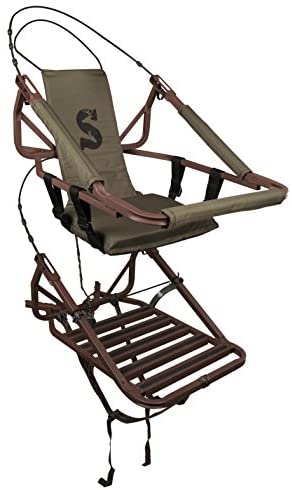 Summit Viper SD Climbing Treestand - Lightweight Aluminum, Foam-Padded Seat, 300 lbs Capacity, Safety Harness Included
