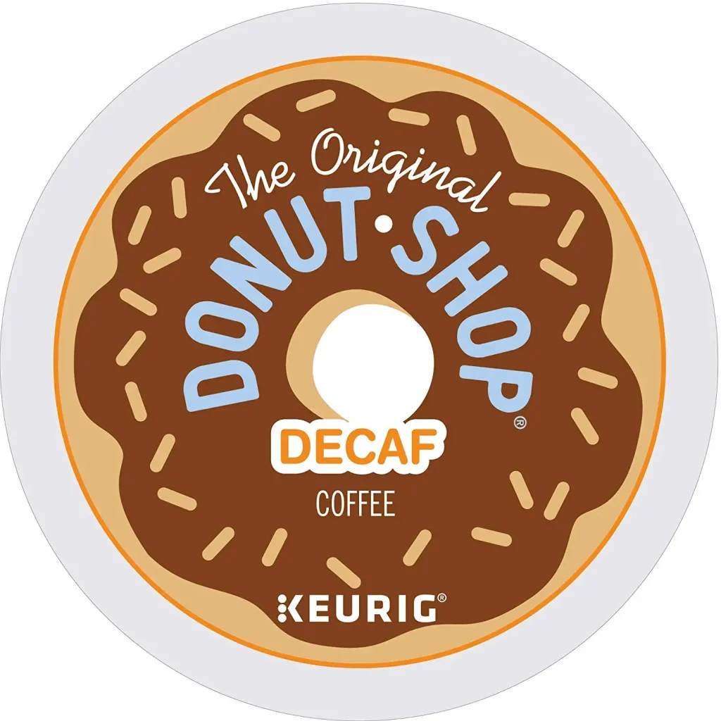 The Original Donut Shop Decaf Medium Roast K-Cup Pods, 96 Count, Kosher, Recyclable