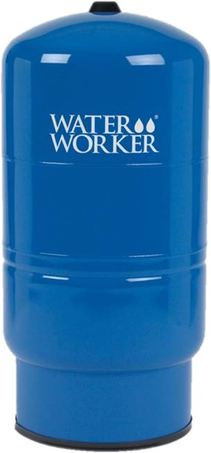 WaterWorker HT-30B 30-Gallon Vertical Pressure Well Tank - Durable, Pre-Charged, Odor-Free, Blue