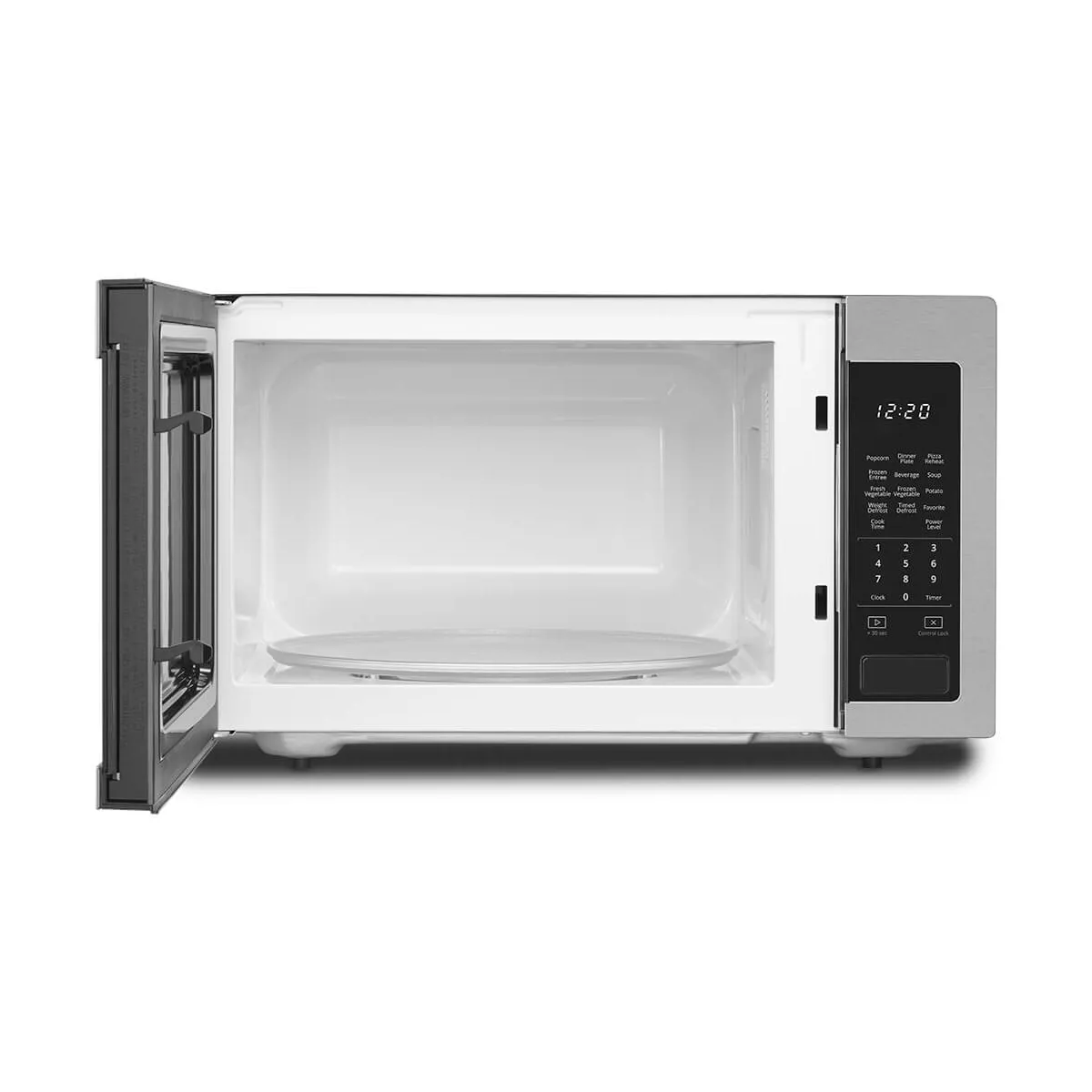 Whirlpool 1.6 Cu. Ft. Stainless Steel Countertop Microwave, 1200W, Sensor Cooking, Touch Controls