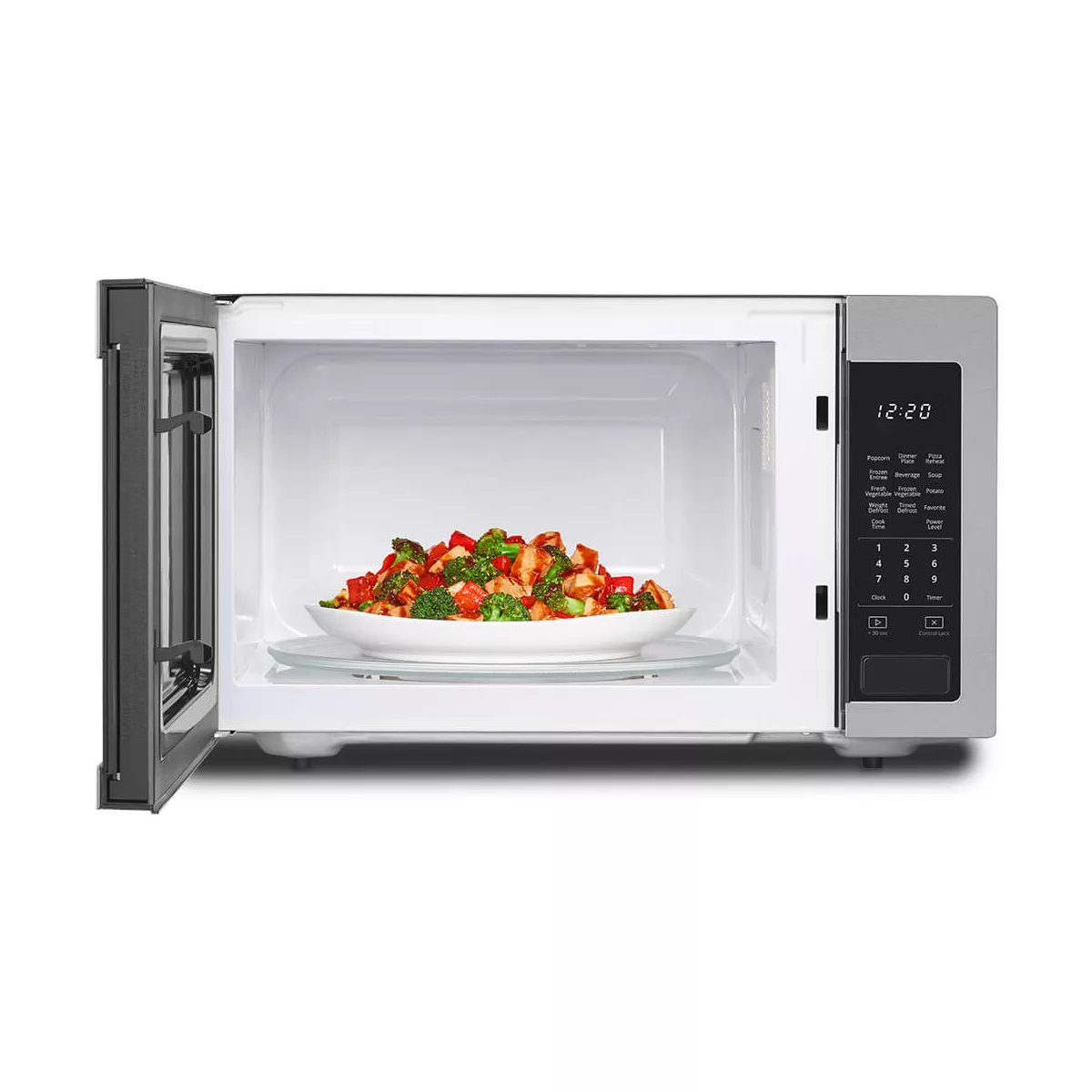 Whirlpool 1.6 Cu. Ft. Stainless Steel Countertop Microwave, 1200W, Sensor Cooking, Touch Controls