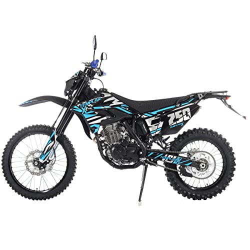 X-PRO Templar X 250cc Dirt Bike, 6-Speed, Zongshen Engine, LED Lights, 21"/18" Alloy Wheels, Manual
