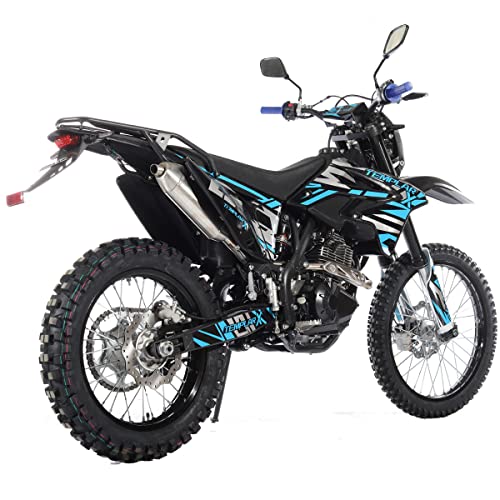 X-PRO Templar X 250cc Dirt Bike, 6-Speed, Zongshen Engine, LED Lights, 21"/18" Alloy Wheels, Manual