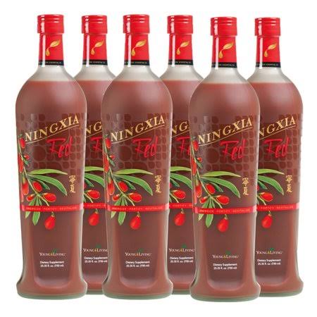 Young Living NingXia Red Antioxidant Drink 750ml 6-Pack - Wellness Support Beverage
