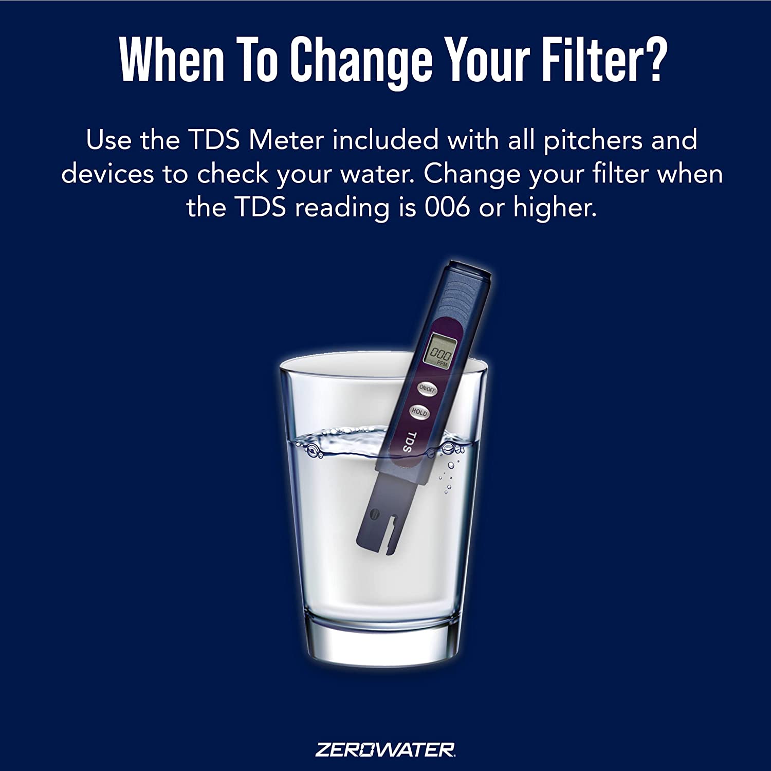 ZeroWater 12-Pack BPA-Free Replacement Filters for Pitchers & Dispensers - NSF Certified, Removes 99.6% TDS, Lead & Heavy Metals